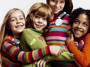 Benetton модный показ для детей
