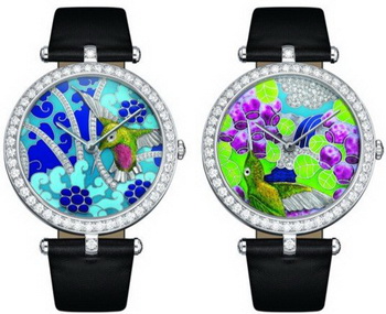 Коллекция женских часов Lady Arpels Extraordinary Hummingbirds от Van Cleef & Arpels