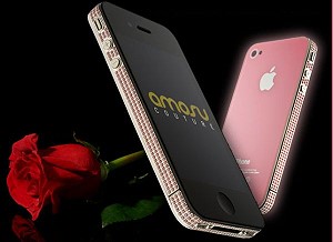 Розовый iPhone 4 от Amosu Courure: специально для влюбленных 